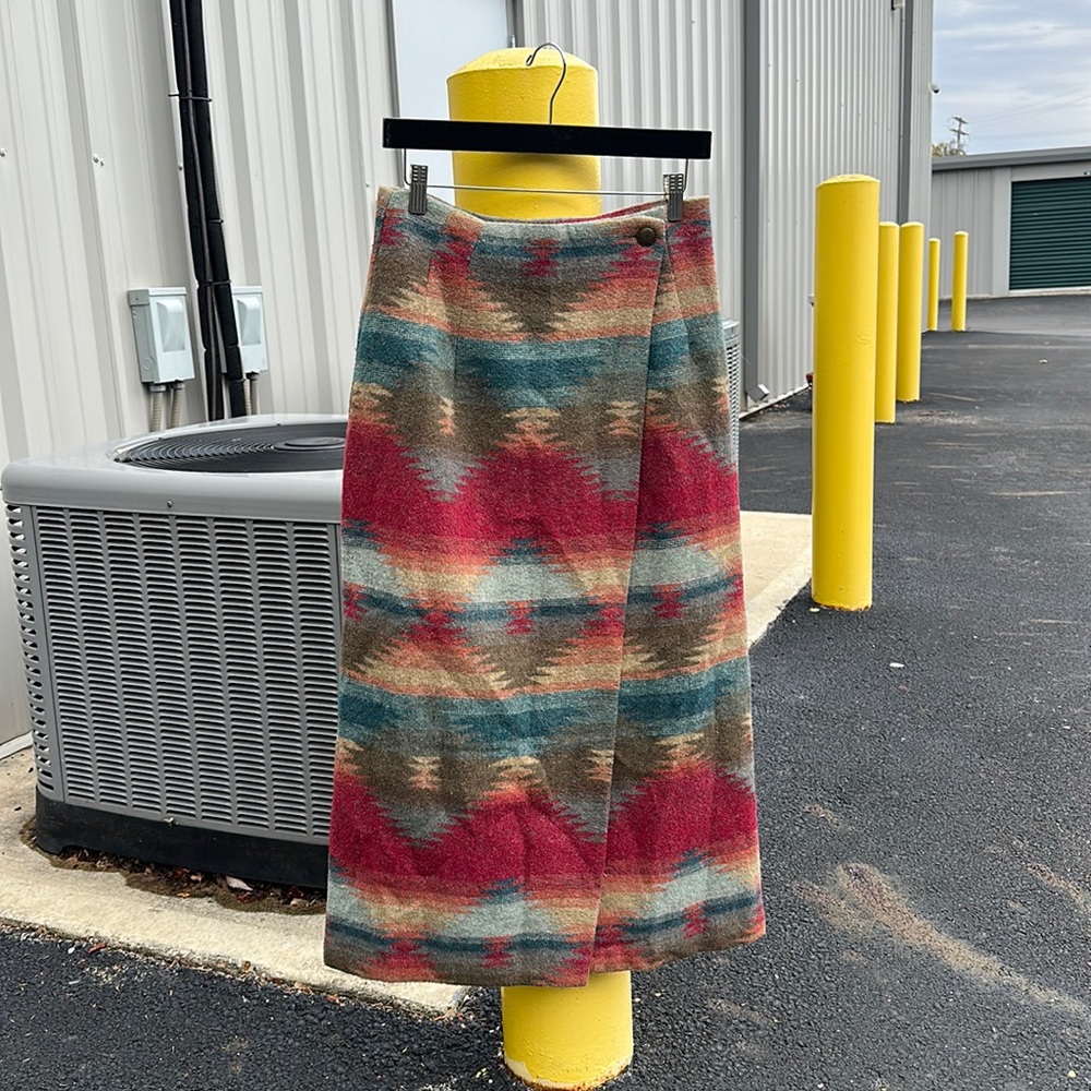 Express Multicolor Patterned Maxi Skirt